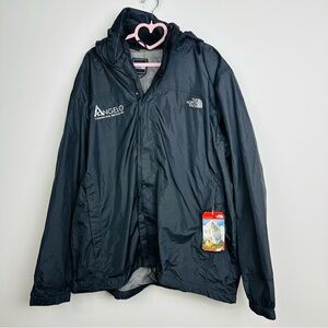 The North Face NWT Men's Black Windbreaker With Company Logo Size XL